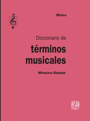 cover image of Diccionario de términos musicales